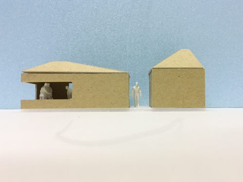 蔵王町の大きな工場の小さな家模型05
