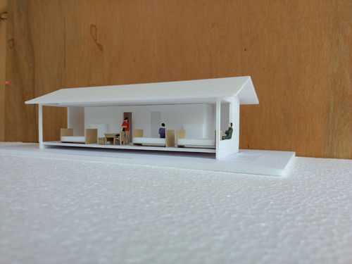母と二人の小さな家基本計画模型C-6