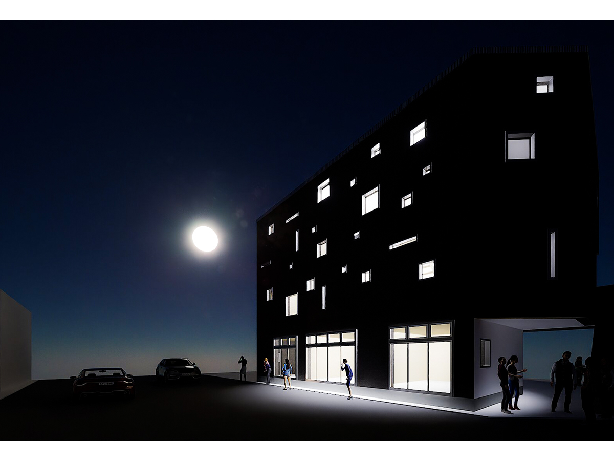 新寺アパートメント夜景