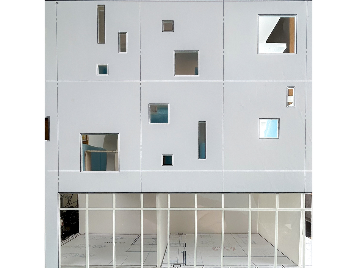 新寺アパートメントファサード検討模型