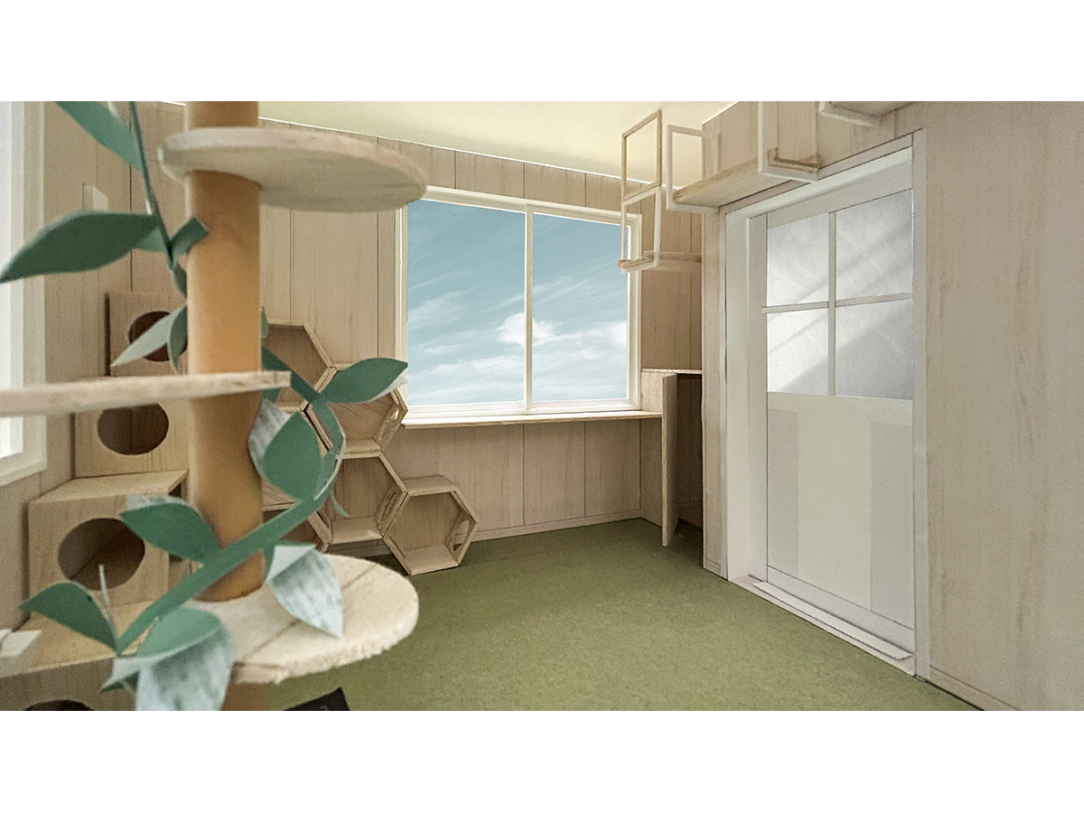 猫庭の検討模型-2